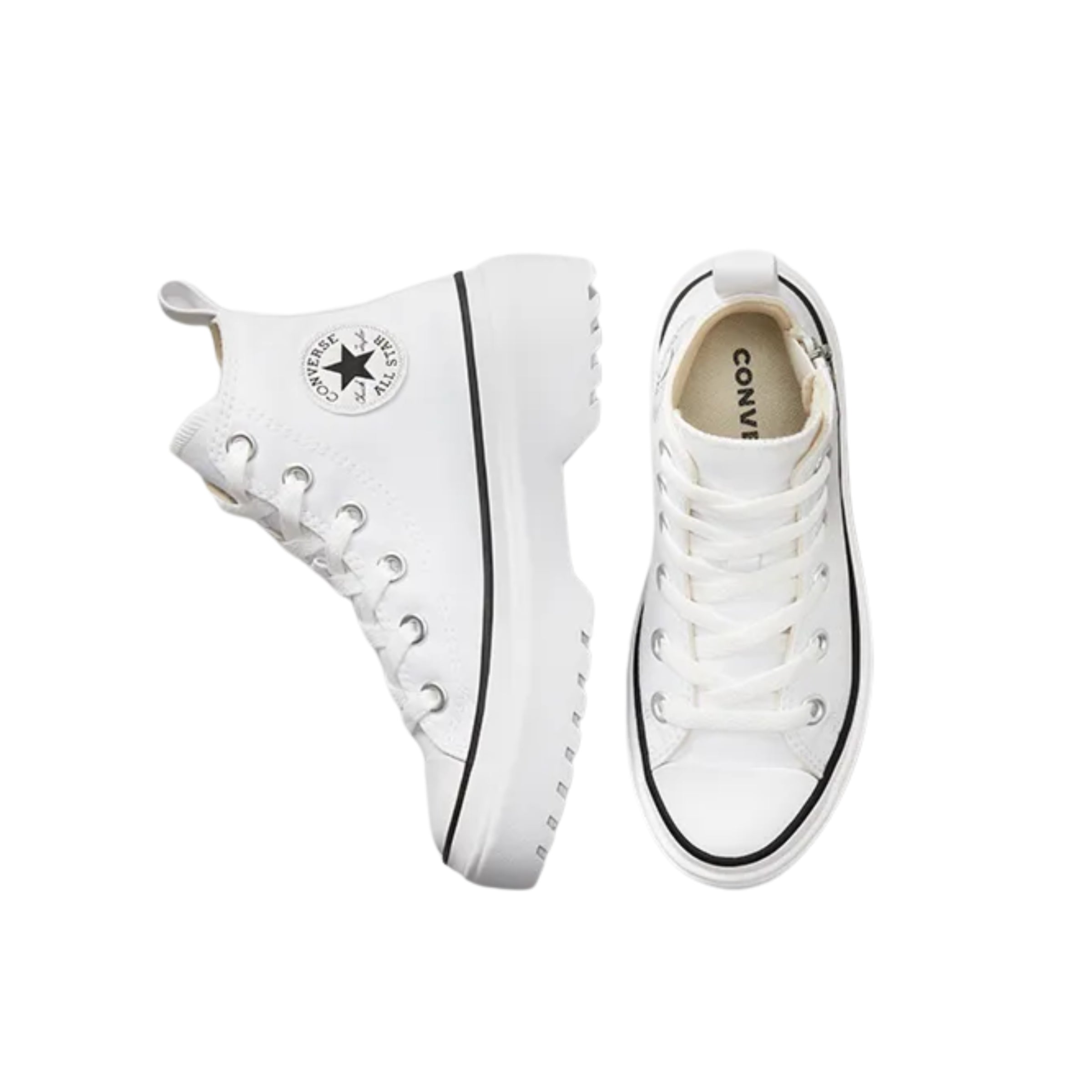 Converse Ladies Sneaker Lugged Heel Platform White-Black